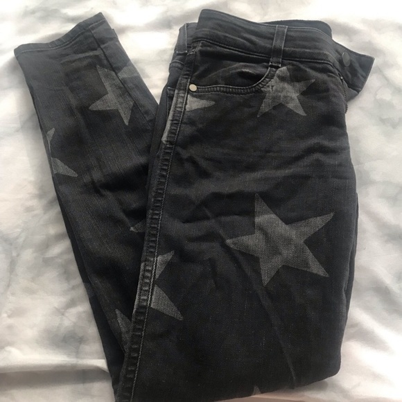 Authentic Stella McCartney Black & Grey Star Jeans Denim - Picture 3 of 7